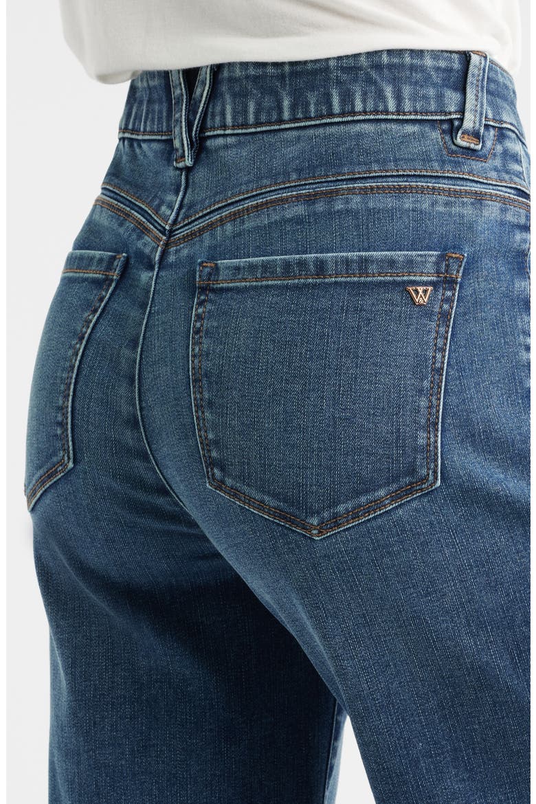 Skyrise Double Side Seam Wide Leg Jeans, Alternate, color, MID BLUE