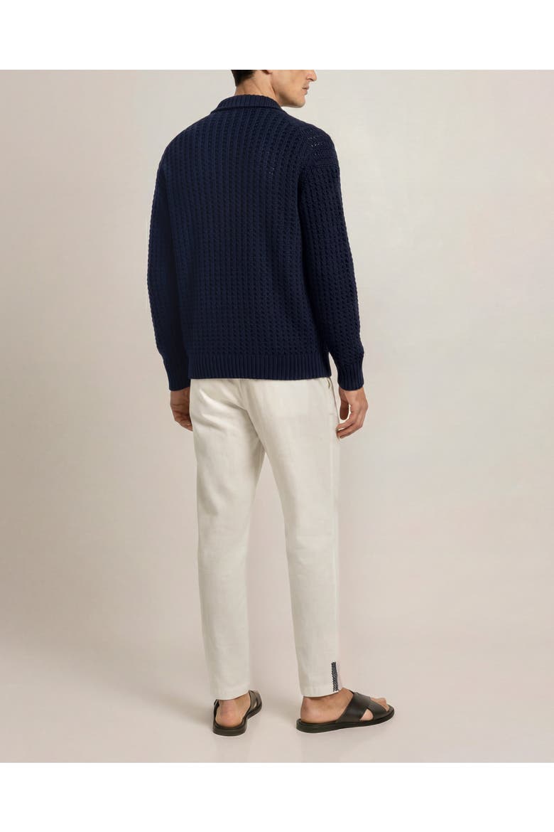 Thomas Relaxed Fit Long Sleeve Knitted Shirt, Alternate, color, NIGHT IRIS