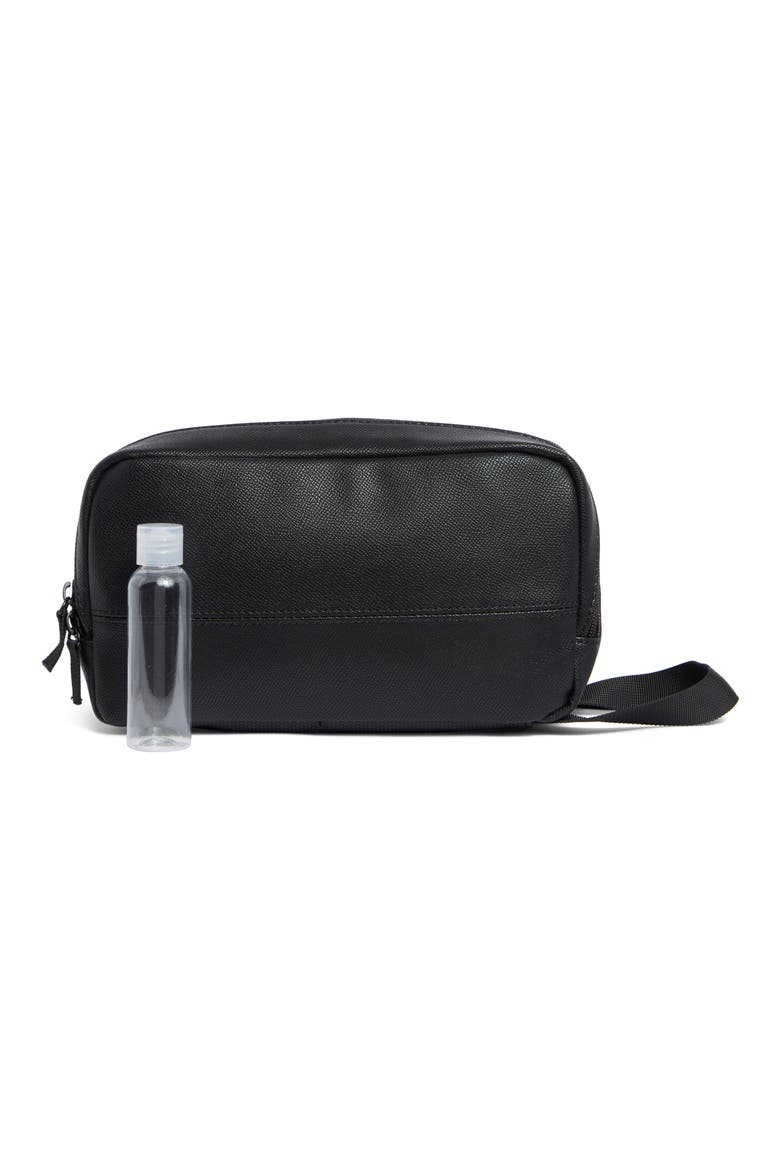 Angel Cube Zip Dopp Kit, Alternate, color, BLACK