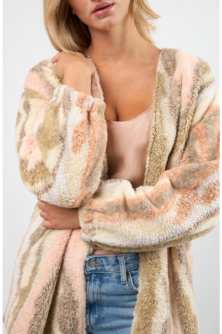 Driftwood High Pile Fleece Jacket, Alternate, color, BLUSH