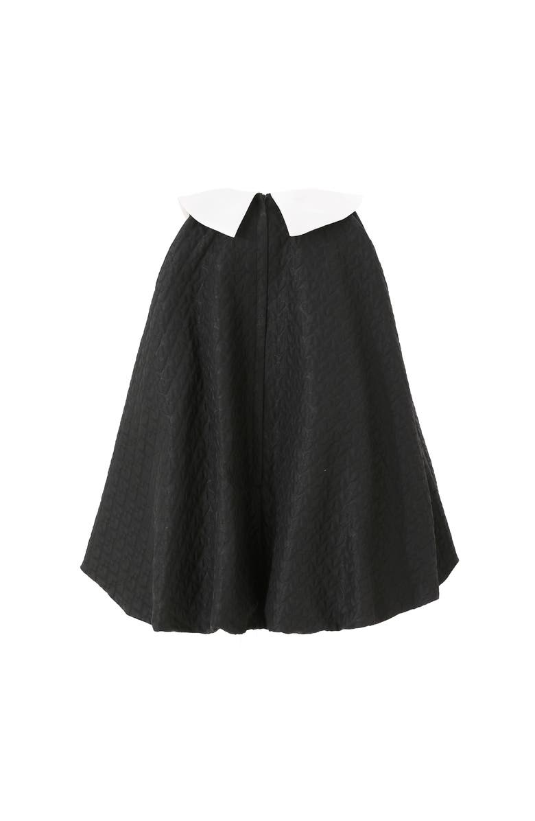 Tulleen Monochrome Charm Bow Dress, Alternate, color, Black