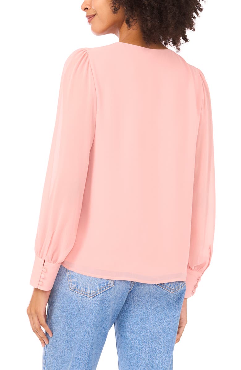 Vince Camuto Pleated Top, Alternate, color, Sepia Rose