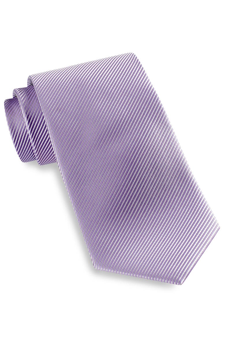Big & Tall Textured Solid Tie, Main, color, LILAC