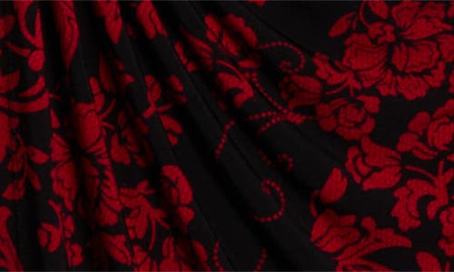 Connected Apparel Flutter Sleeve Cocktail Dress In Red