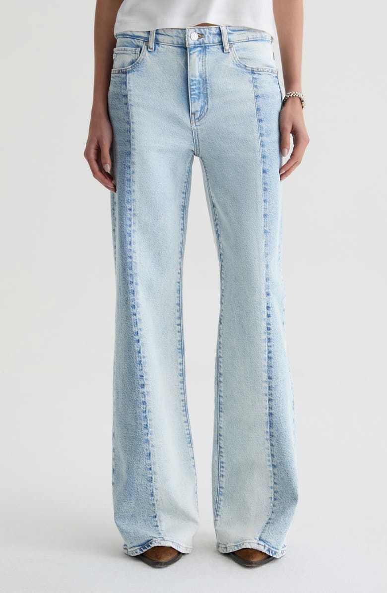 AG Saige Paneled Wide Leg Jeans, Main, color, Solar Flare