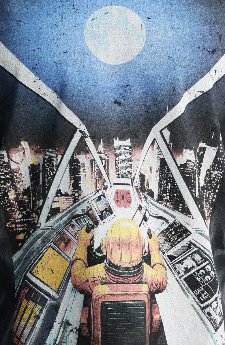 Billionaire Boys Club Arrivals Layered Cotton Graphic T-Shirt, Alternate, color, Black