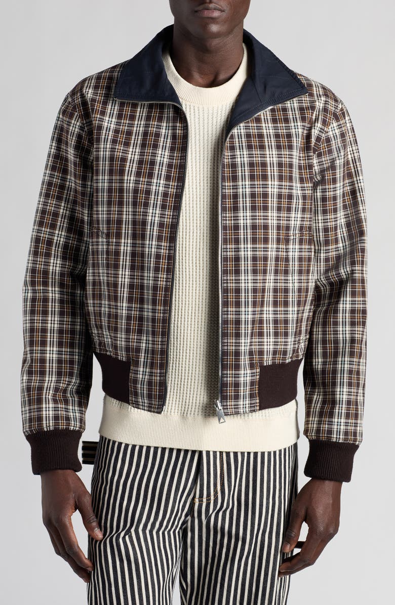 Bottega Veneta Reversible Compact Cotton Jacket, Alternate, color, 4246 Fondant/ Dove/ Mint