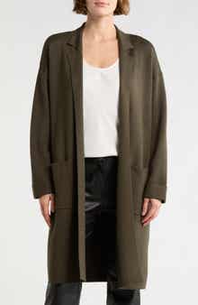 MAX STUDIO Patch Pocket Long Cardigan