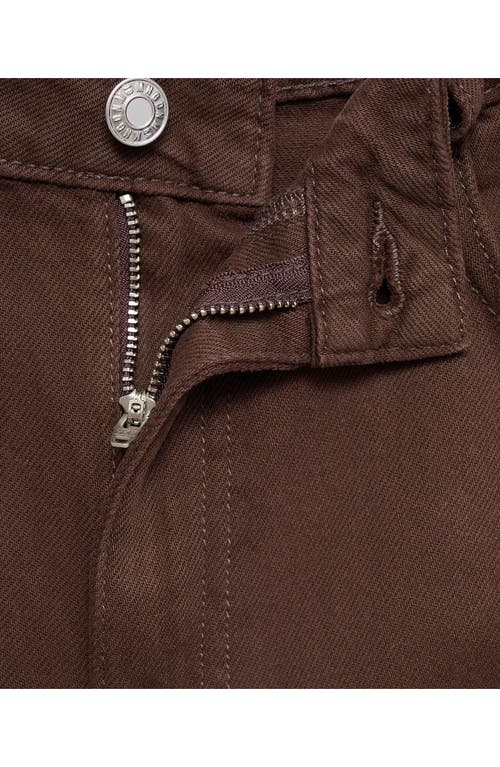 Mango Danila Raw Hem High Waist Wide Leg Jeans In Animal Print