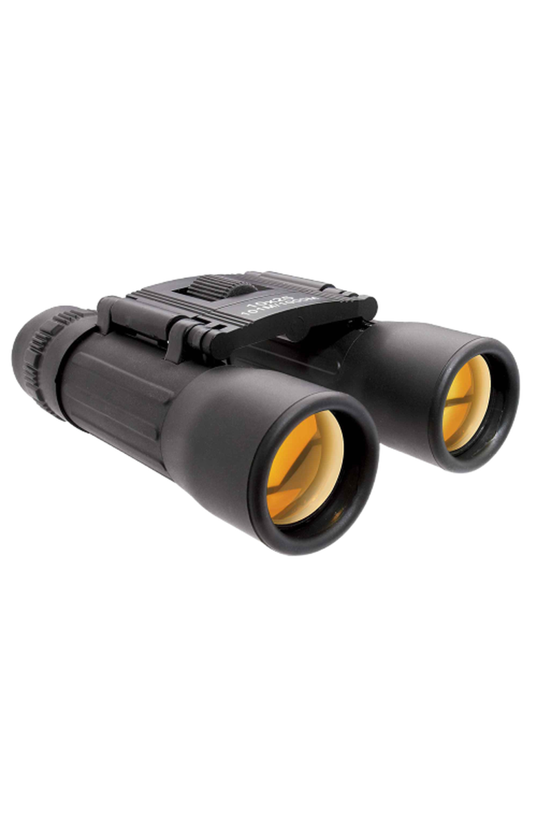 Heebie Jeebies 10x25 Compact Travel Binoculars, Alternate, color, Black