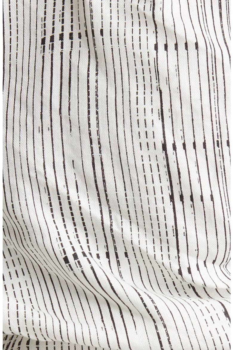 Ruched Camisole, Alternate, color, IVORY- BLACK LINEAR STRIPE