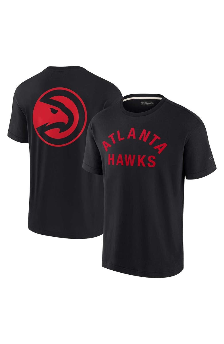 Fanatics Signature Unisex Fanatics Signature Black Atlanta Hawks Elements Super Soft Short Sleeve T-Shirt, Main, color, Black