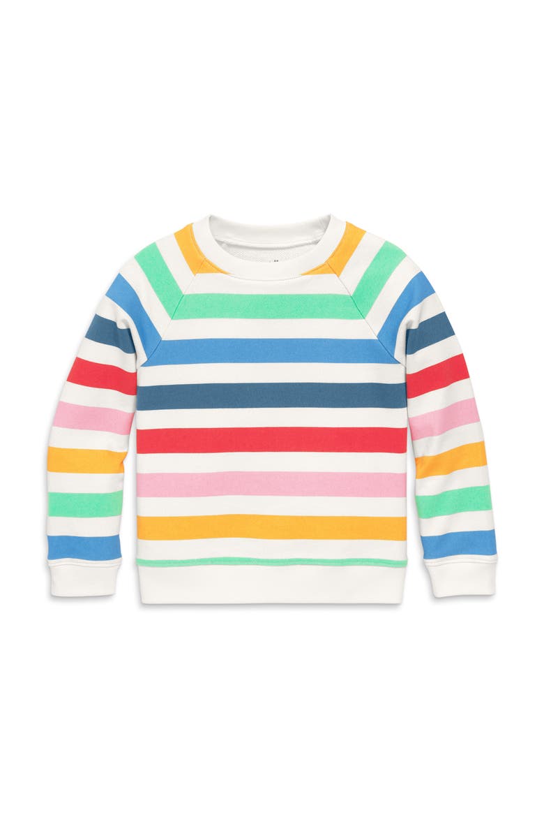 Kids Sweatshirt, Main, color, Ivory Candy Stripe