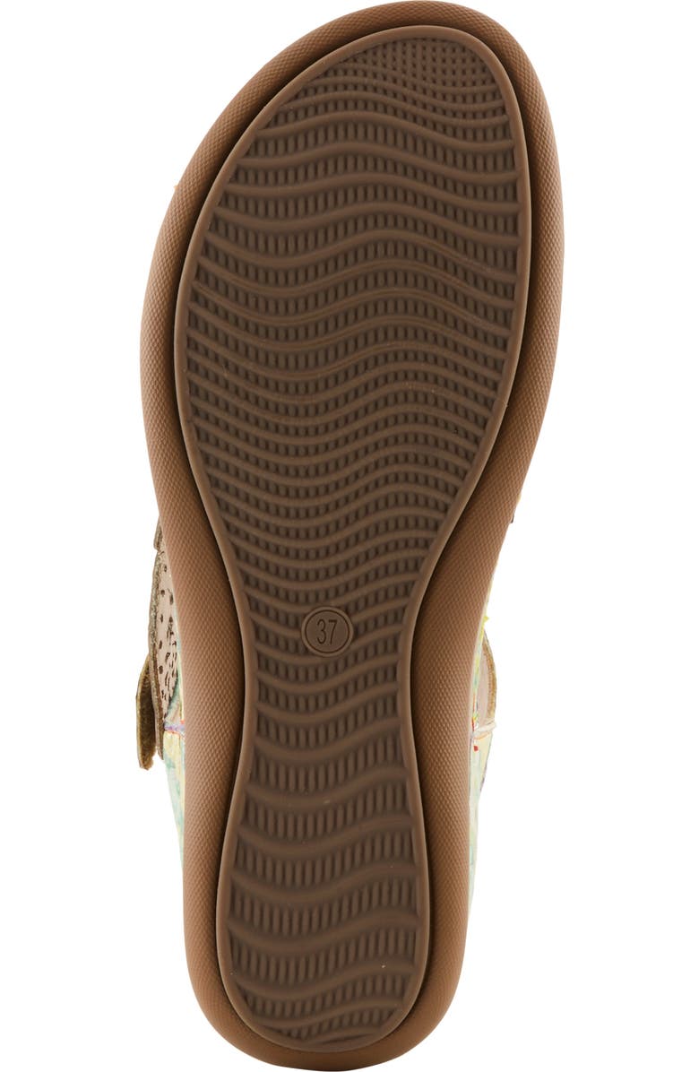 L'Artiste by Spring Step Script Sandal, Alternate, color, Mint Green Multi