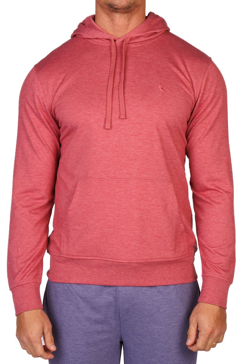 French Terry Hoodie, Main, color, SUNWASHED RED