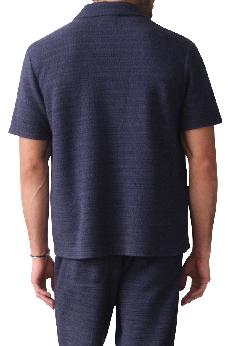 Hugo Jacquard Resort Shirt, Alternate, color, NAVY