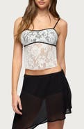 EDIKTED Solara Backless Sheer Cami