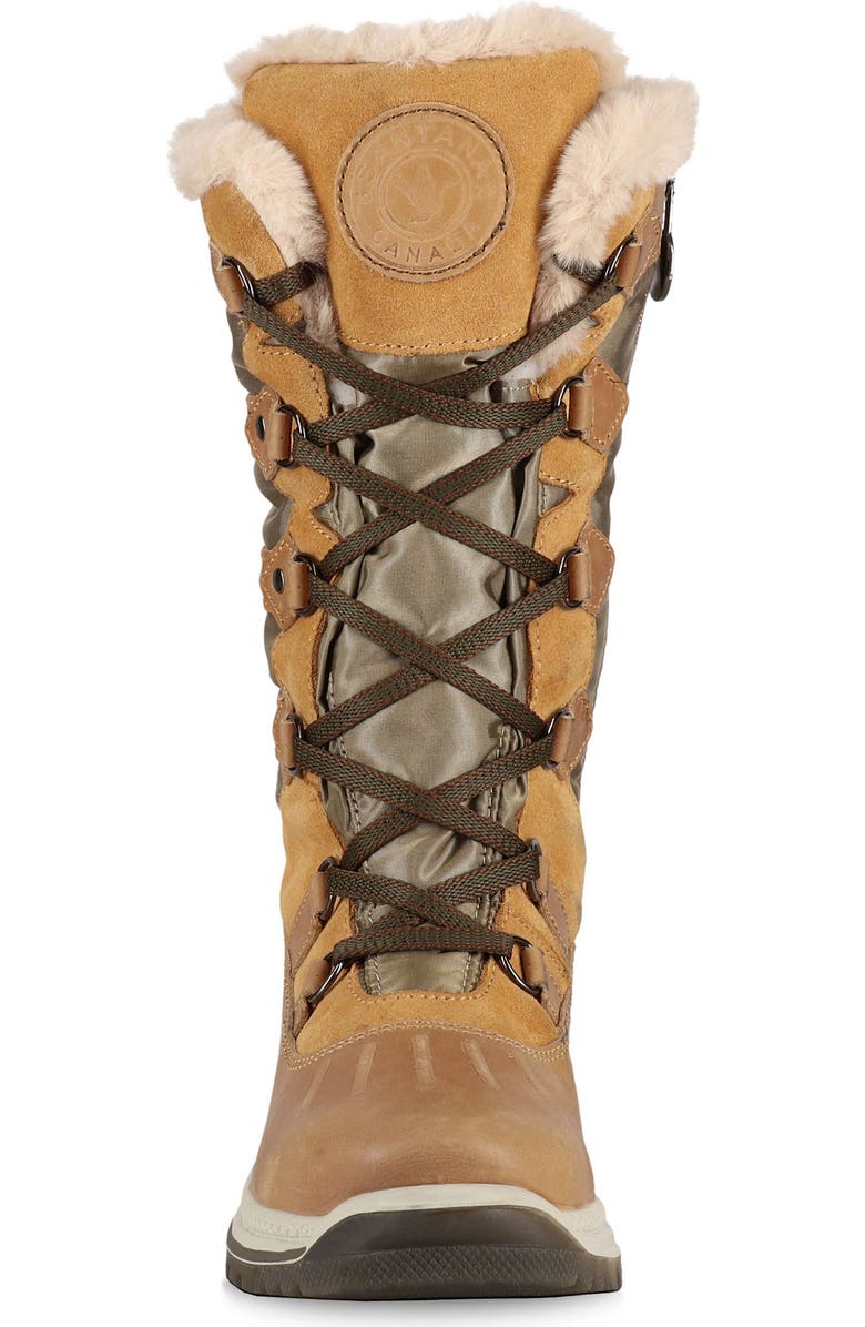 Santana Canada Marlyna Waterproof Winter Boot, Alternate, color, Wheat / Olive
