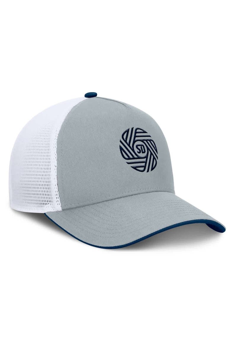 Men's Fanatics Gray San Diego FC Knuckle Trucker Adjustable Hat, Alternate, color, Gray