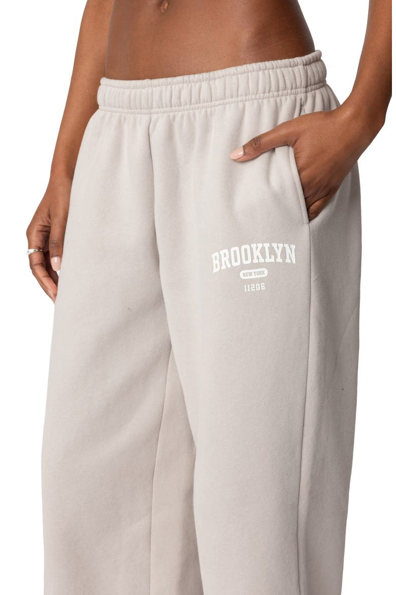 Brooklyn NY Sweatpants, Alternate, color, BEIGE