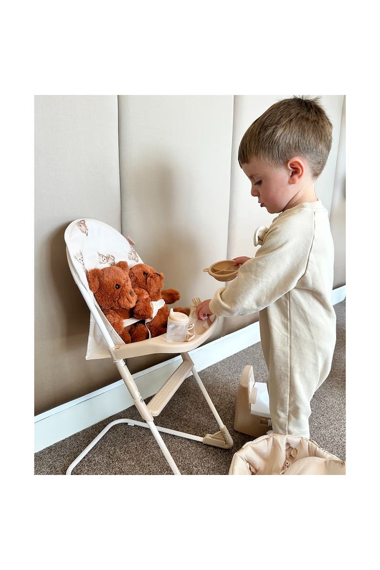 Teddy Doll Highchair Feeding Tray, Kids 3+, Alternate, color, Beige
