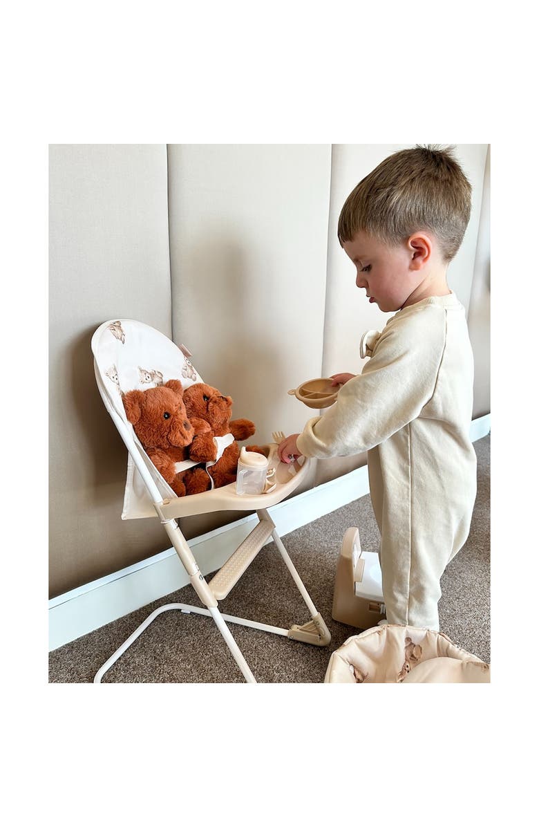 Roma Prams Teddy Doll Highchair Feeding Tray, Kids 3+, Alternate, color, Beige