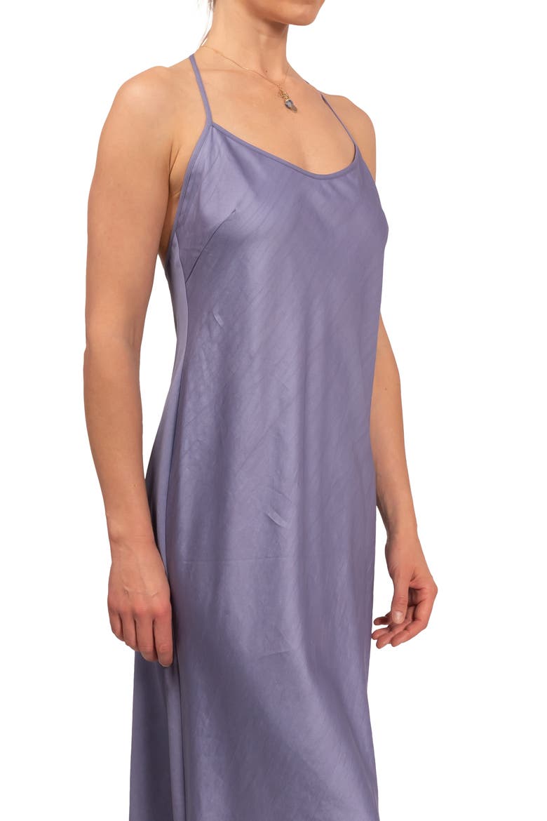 Sloan T-Back Midi Nightgown, Alternate, color, VIOLET