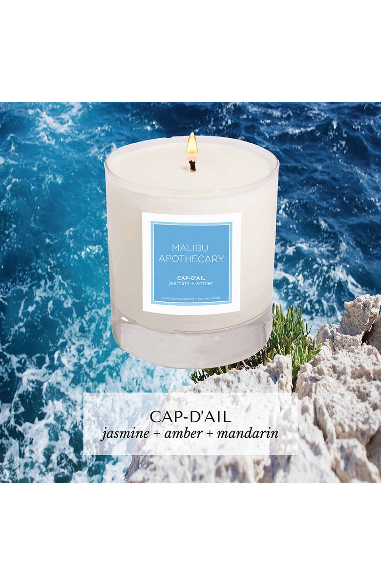 Malibu Apothecary Clear Gloss x Blue Candle, Alternate, color, Cap