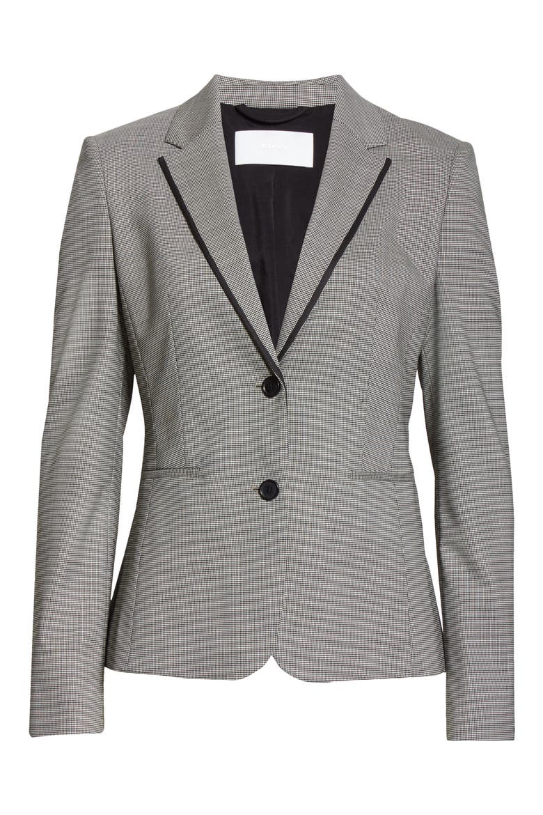 Julea 5 Mini Houndstooth Jacket, Alternate, color, BLACK FANTASY