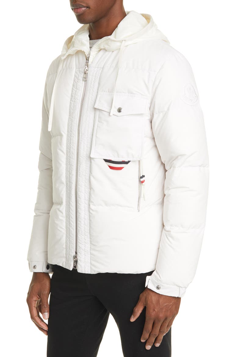 2 Moncler 1952 Convertible Hooded Nylon Puffer Coat, Main, color, CREAM