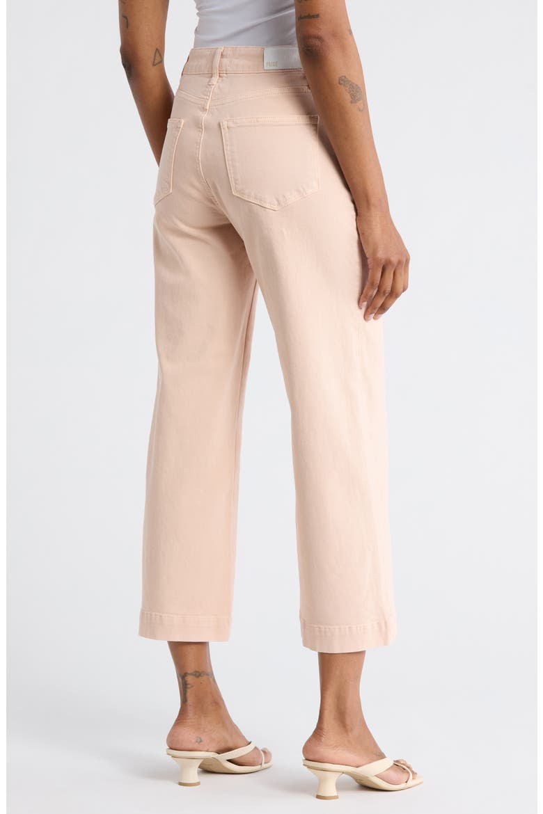 Anessa High Waist Curved Inseam Wide Leg Jeans, Alternate, color, VINTAGE PINK PETAL