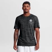 Nike Men's Nike Black Pittsburgh Steelers Sideline Double Covered Dri-FIT Velocity T-Shirt