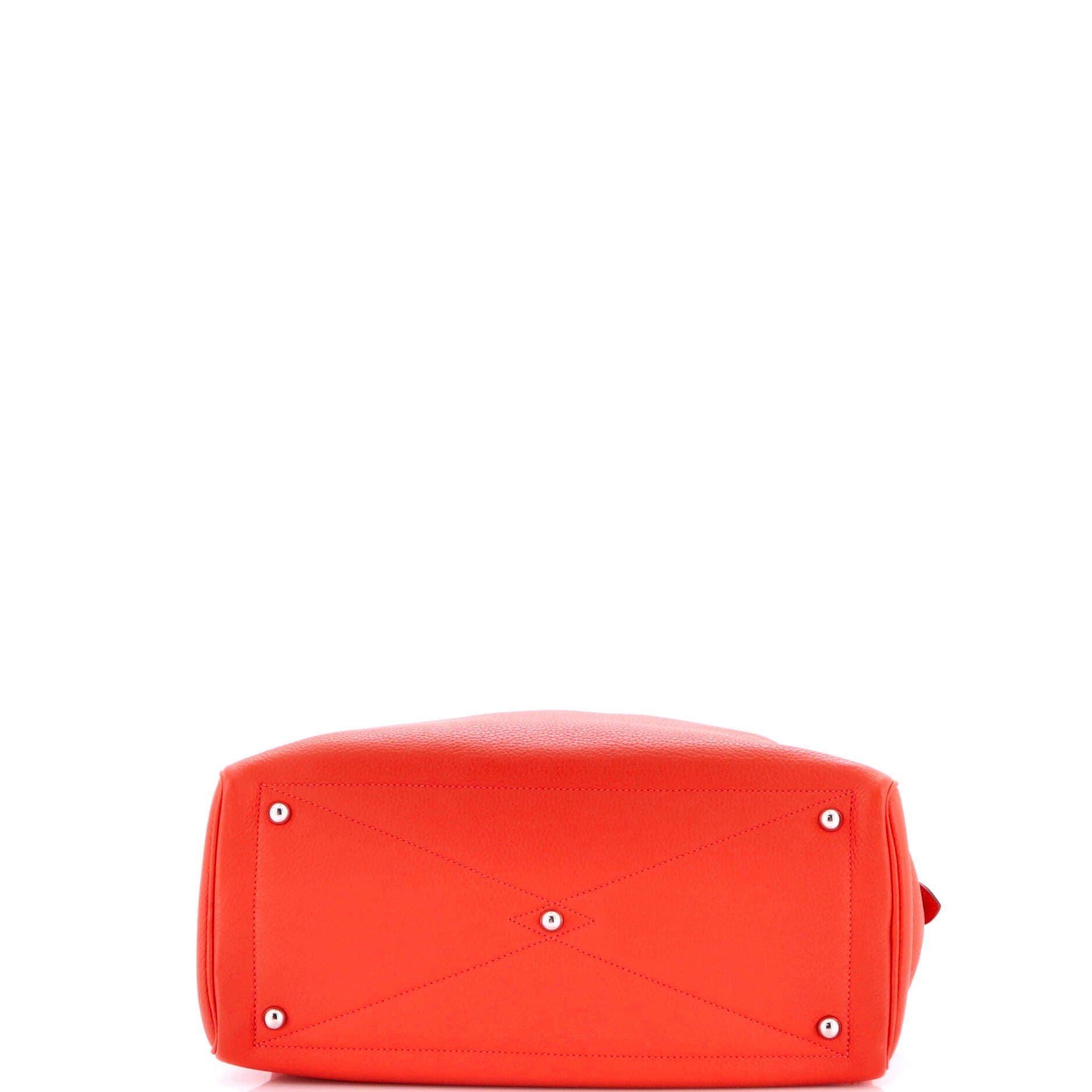 Pre-Owned Hermes Victoria II Bag Clemence 35, Alternate, color, Rouge Pivoine