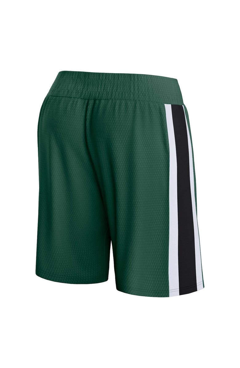 FANATICS Men's Fanatics Branded Hunter Green Milwaukee Bucks Referee Iconic Mesh Shorts, Alternate, color, Hunter Green