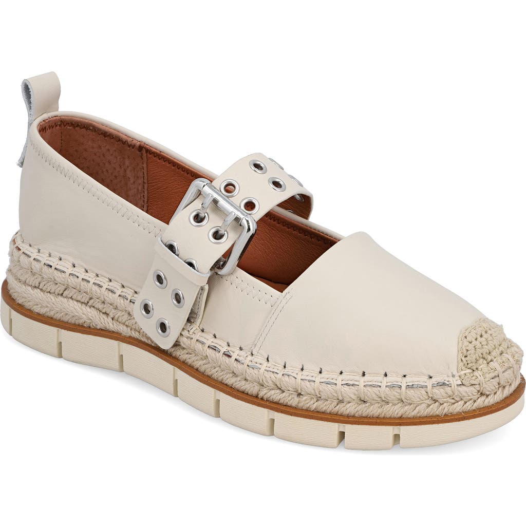 Mia Valri Espadrille Mary Jane Flat In Bone