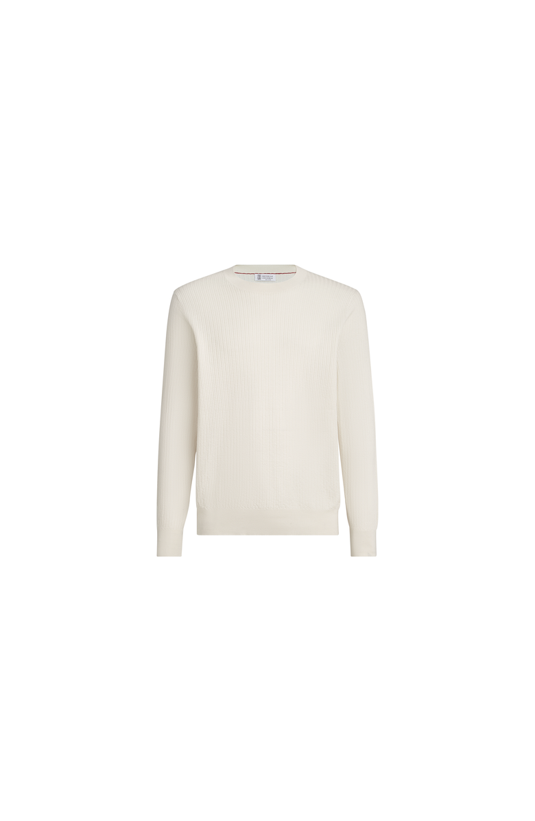 Brunello Cucinelli Cotton lightweight sweater, Alternate, color, White