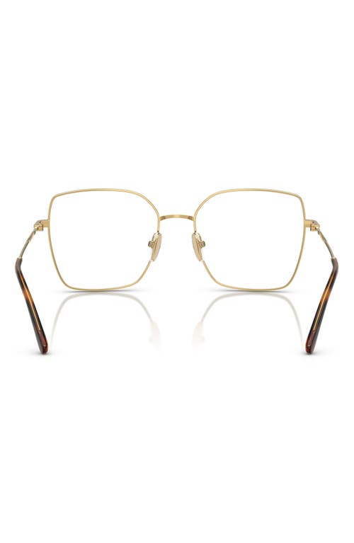 Vogue 51mm Square Optical Glasses In Gold
