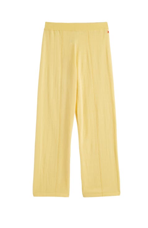 Wool Cashmere Wide Leg Track Pants