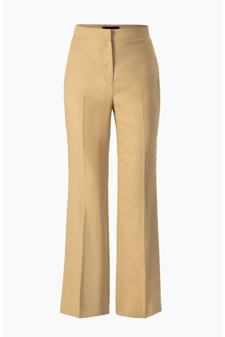 Linen Straight Leg Wide Pants, Alternate, color, Beige