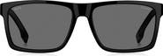 BOSS 59mm Polarized Rectangular Sunglasses