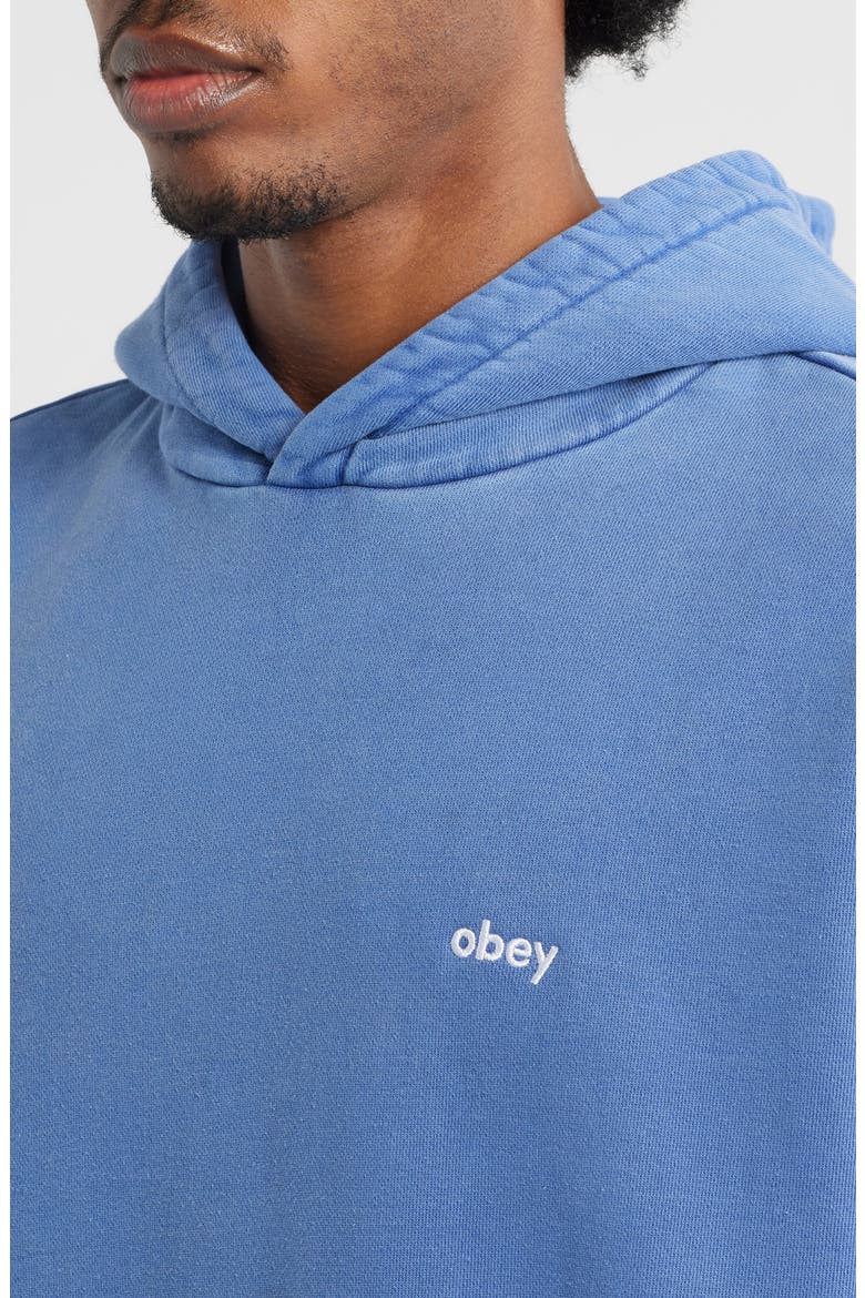 Lowercase Pigment Hoodie, Alternate, color, PIGMENT ELECTRIC INDIGO