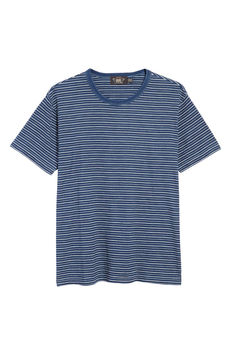 Double RL Stripe T-Shirt, Alternate, color, Indigo Multi