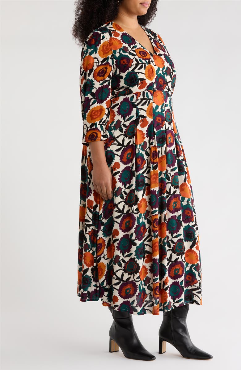 Seasalt Cornwall Etta Floral Pleated Midi Dress, Alternate, color,