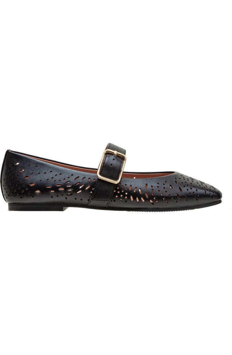 Linea Paolo Miller Mary Jane Flat, Alternate, color, Black