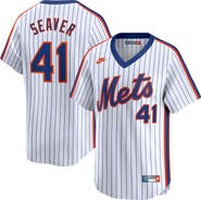Nike Men's Nike Tom Seaver White New York Mets Throwback Cooperstown Limited Jersey