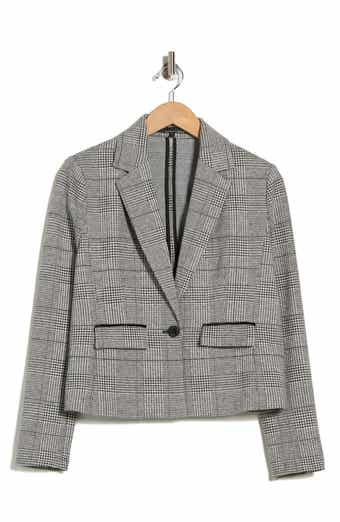 Amanda & Chelsea Glen Plaid Notch Lapel Blazer