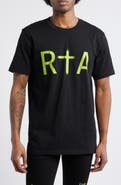 RtA Liam Regular Fit Cotton Logo Graphic T-Shirt