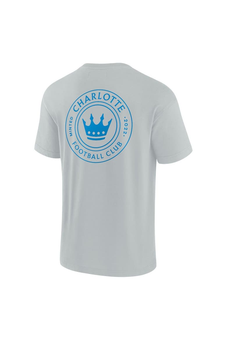 Unisex Fanatics Signature Gray Charlotte FC Elements Super Soft Short Sleeve T-Shirt, Alternate, color, Gray
