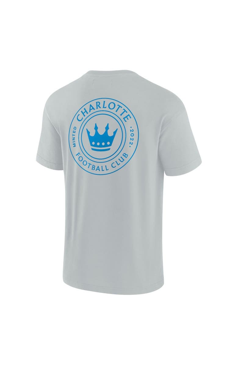 Fanatics Signature Unisex Fanatics Signature Gray Charlotte FC Elements Super Soft Short Sleeve T-Shirt, Alternate, color, Gray