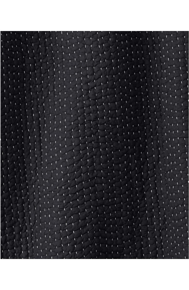 Lands' End Seed Stitch Quilted Pillow Sham, Alternate, color, Black Slate